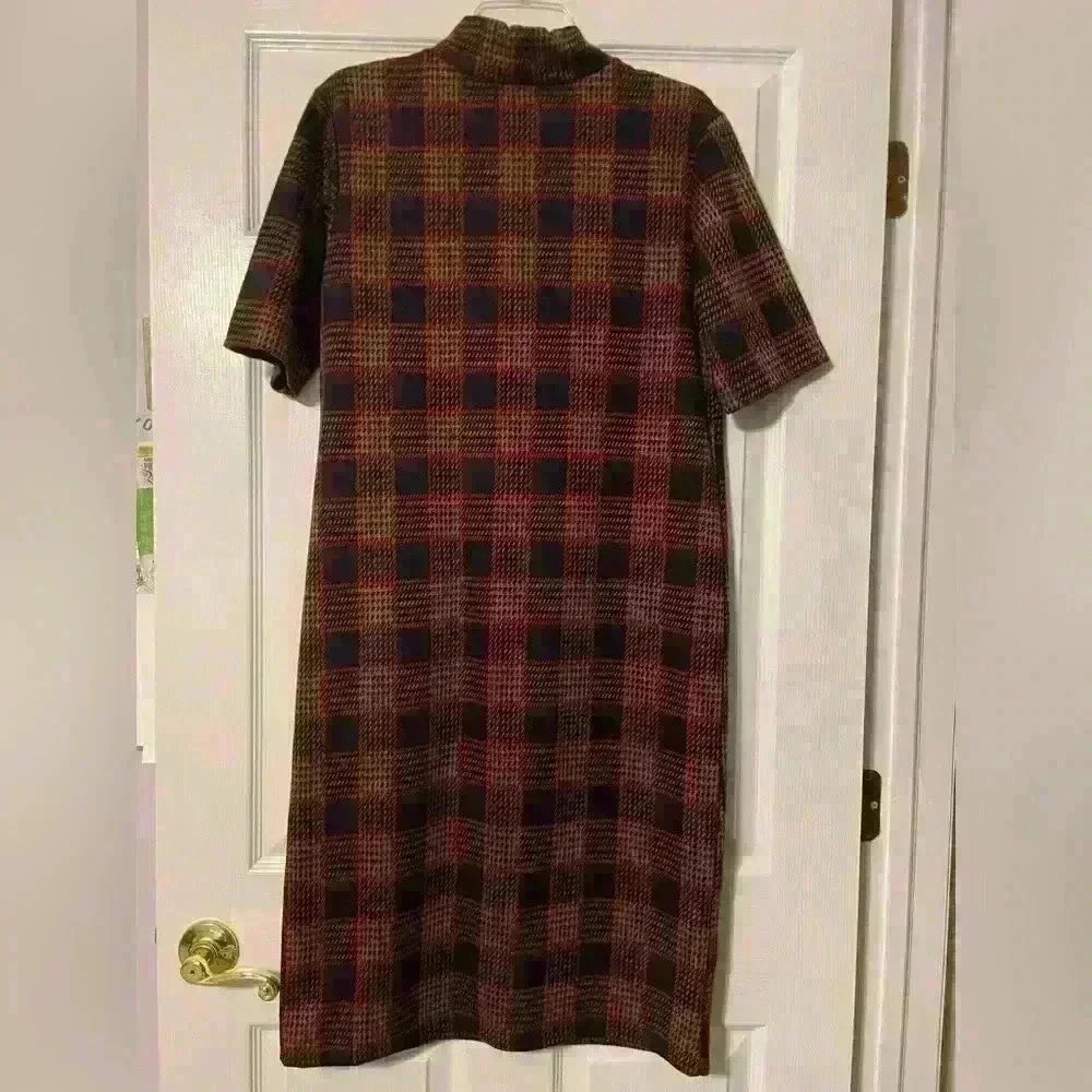 Zara plaid maxi dress women’s size M - Picture 2 of 5